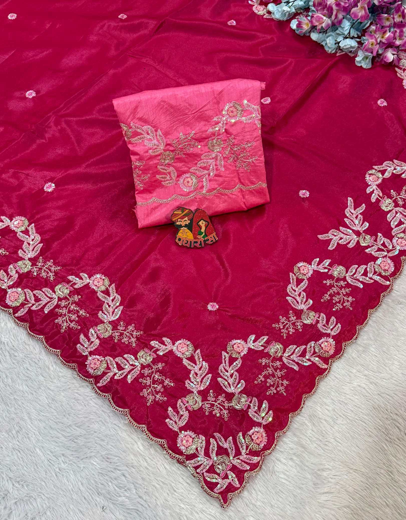 Crepe Silk Party Wear Saree