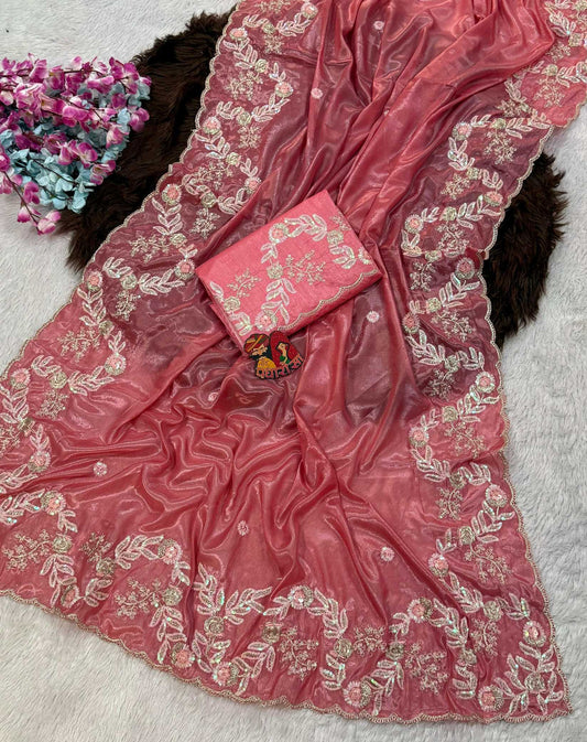 Crepe Silk Party Wear Saree