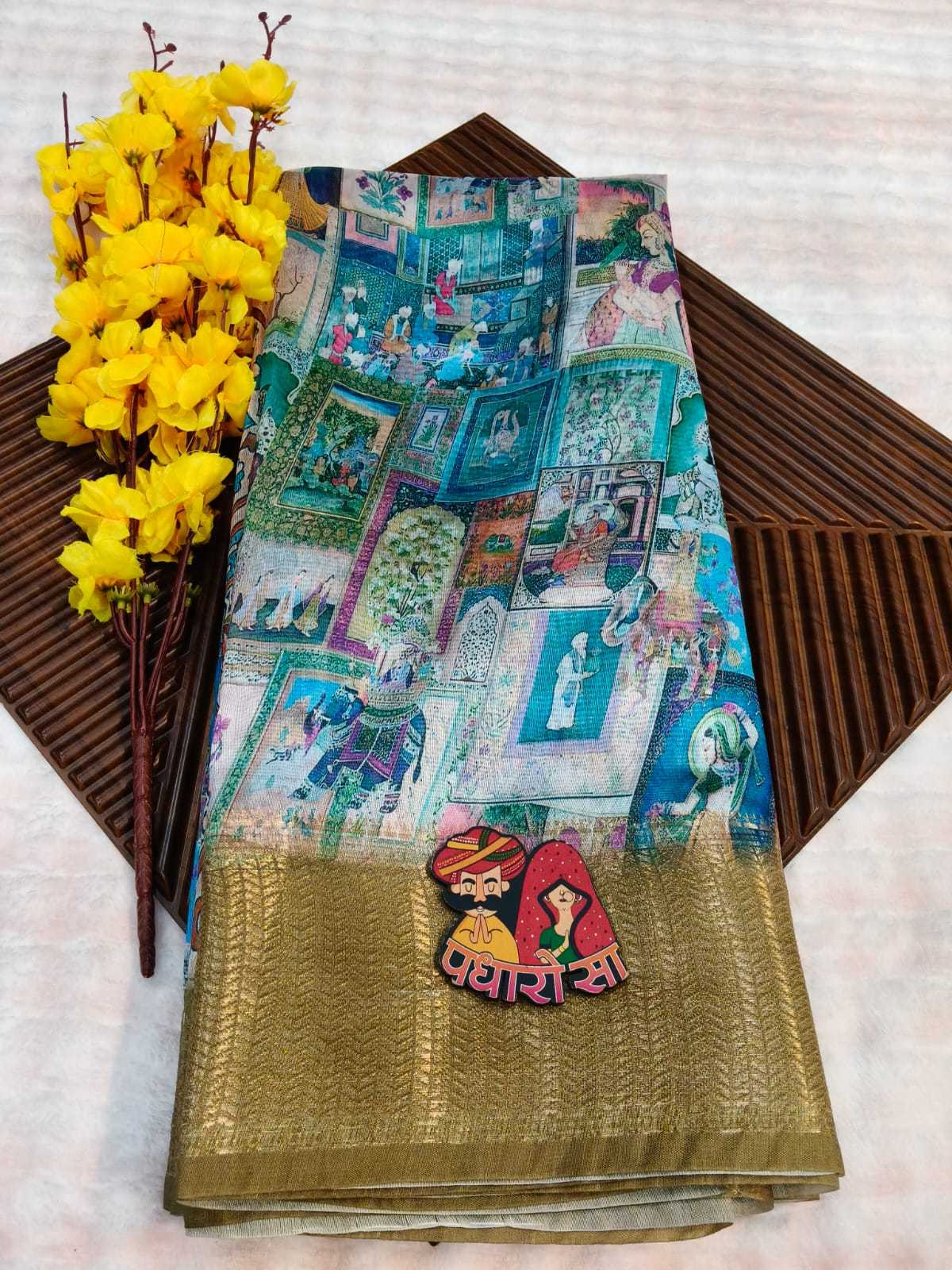 Chanderi Soft Designer Saree
