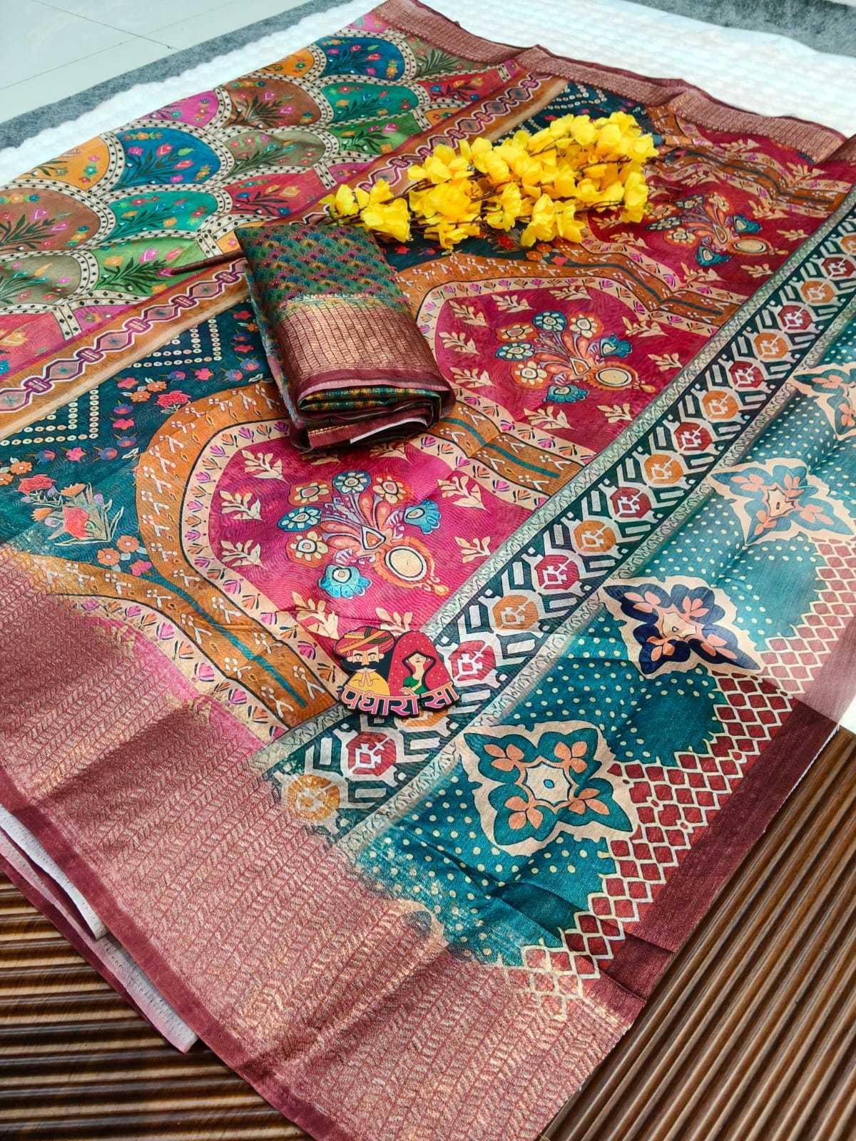 Chanderi Soft Designer Saree