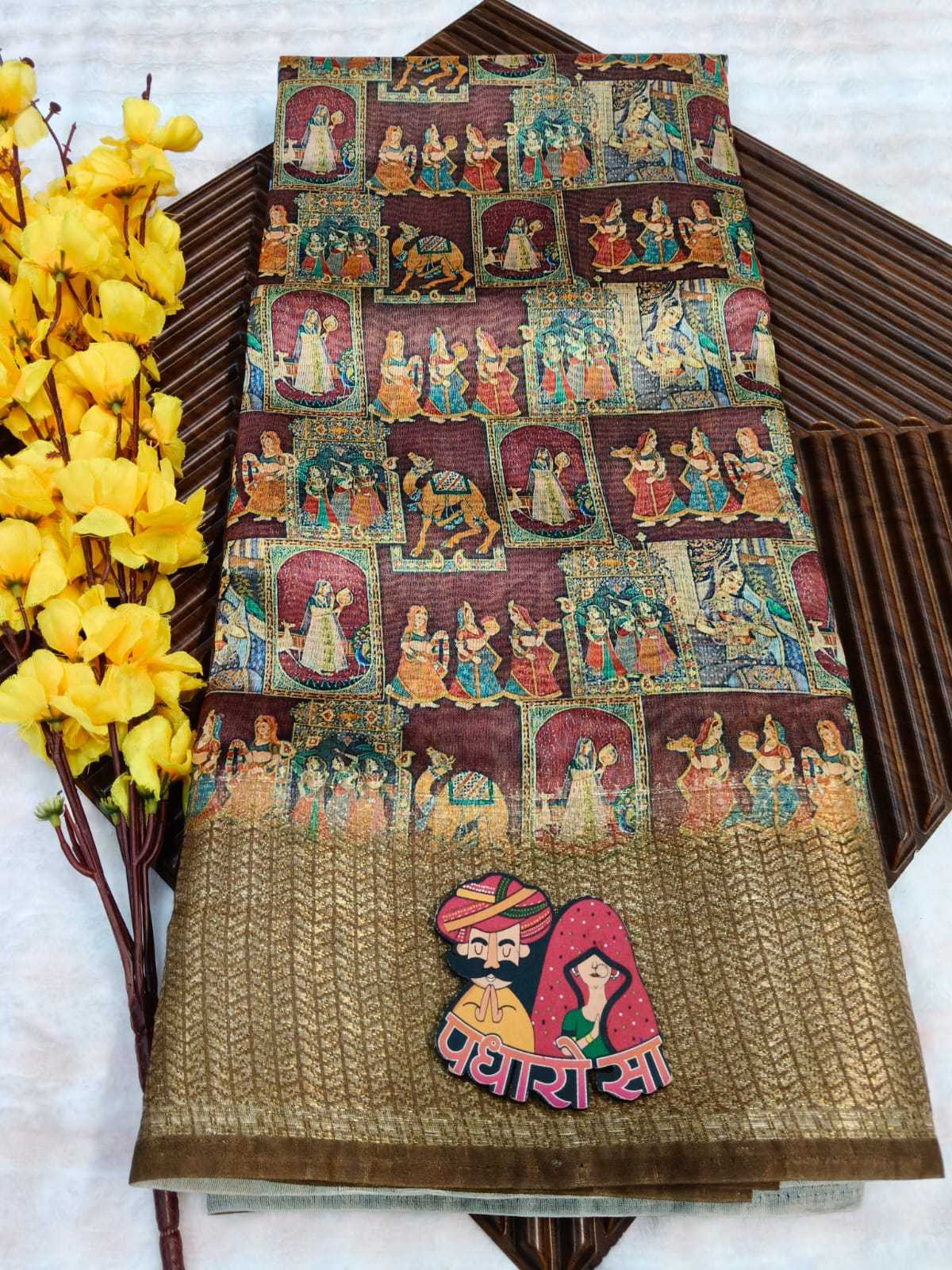Chanderi Soft Designer Saree