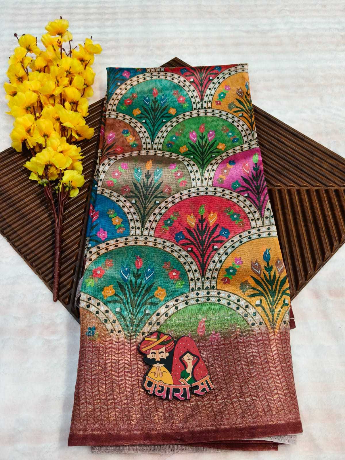 Chanderi Soft Designer Saree
