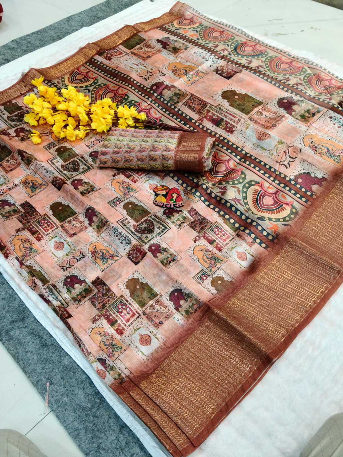 Chanderi Soft Designer Saree