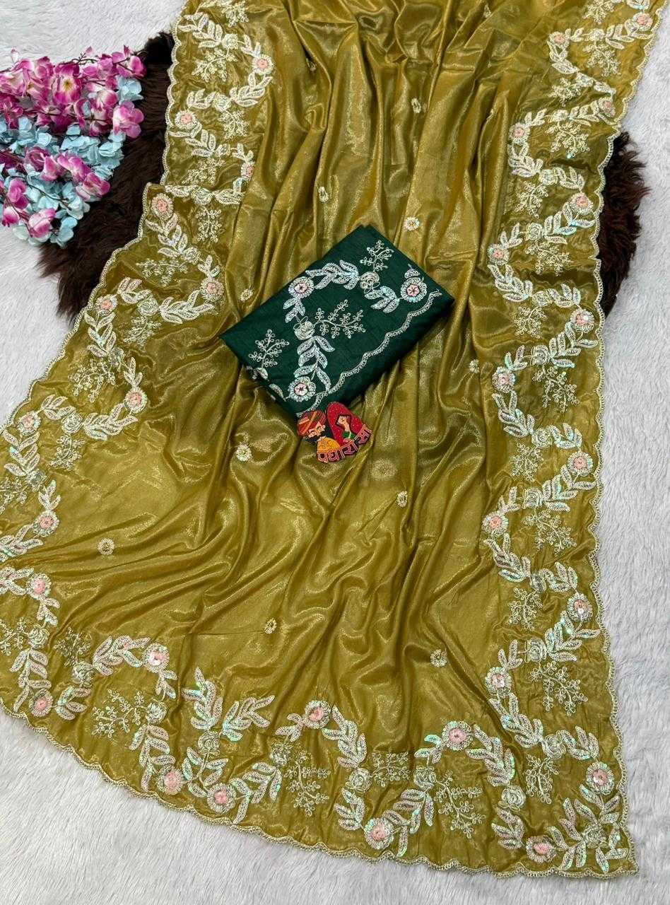 FAN Crepe Silk Designer Saree