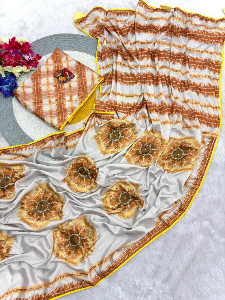 Smita Chinon Printed Saree