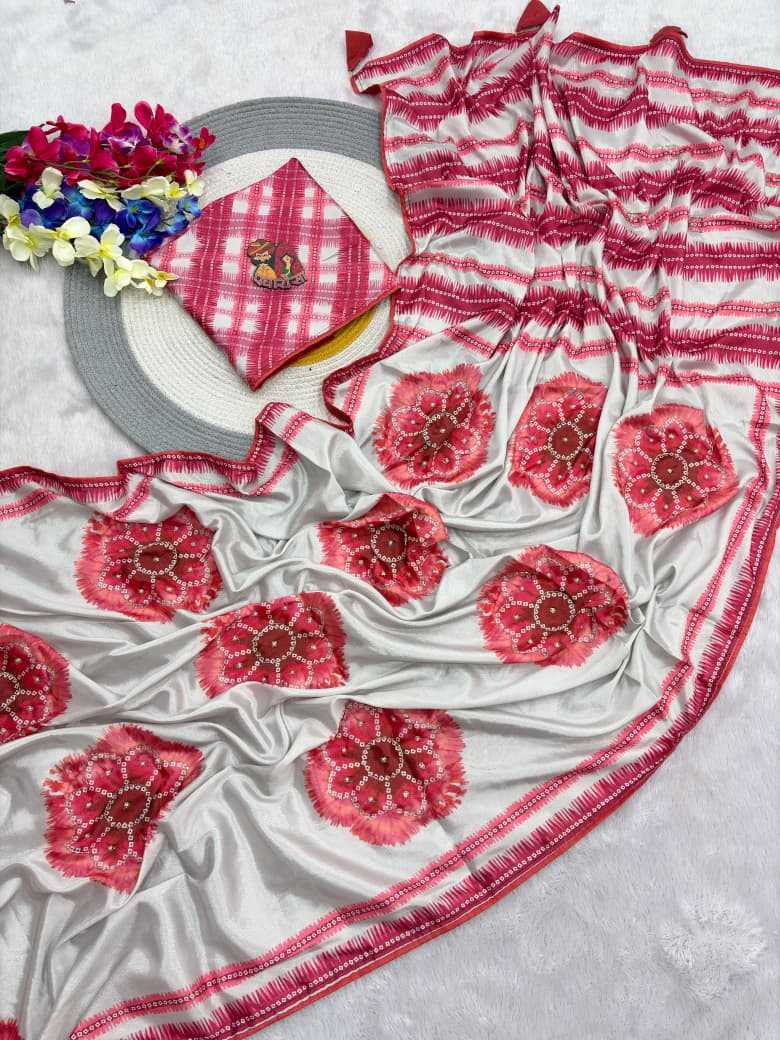 Smita Chinon Printed Saree