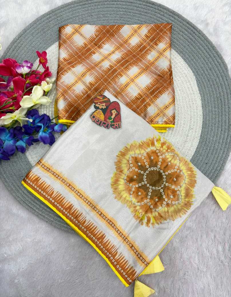 Smita Chinon Printed Saree