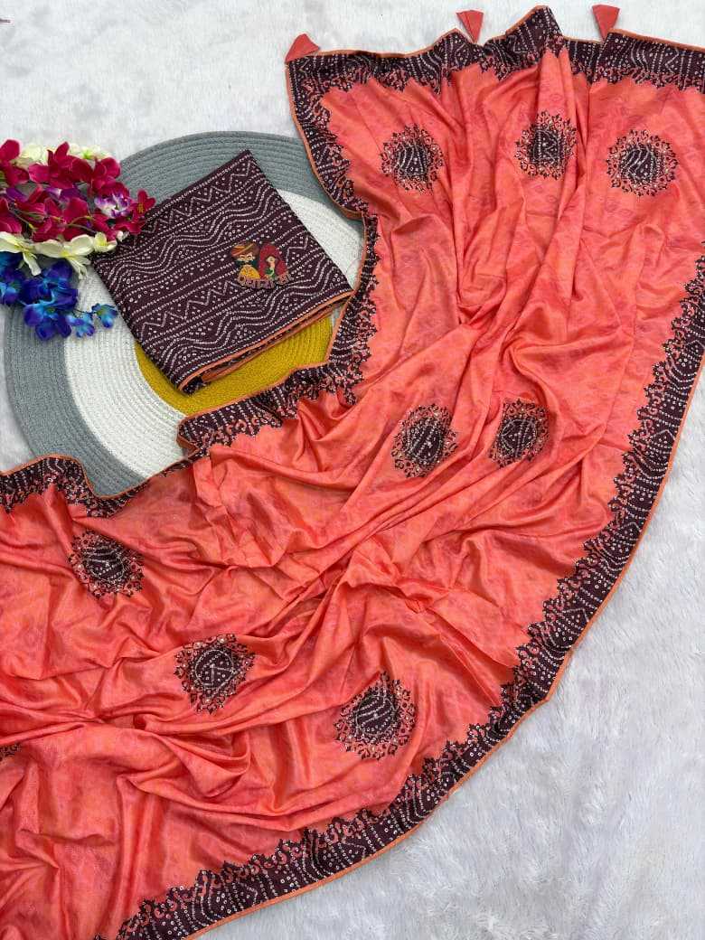 Smita Chinon Printed Saree