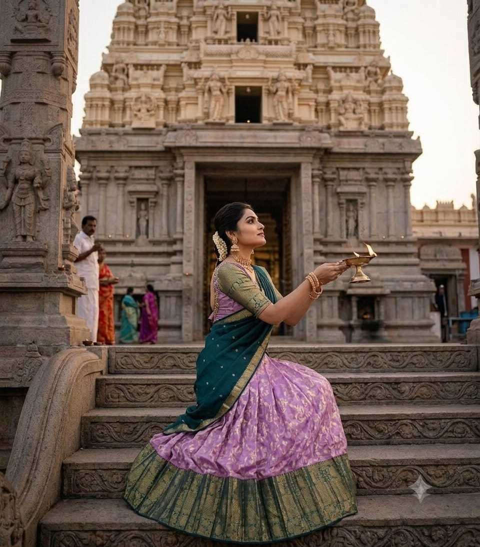 Arshvika Kanjivaram Silk Traditional Lehenga