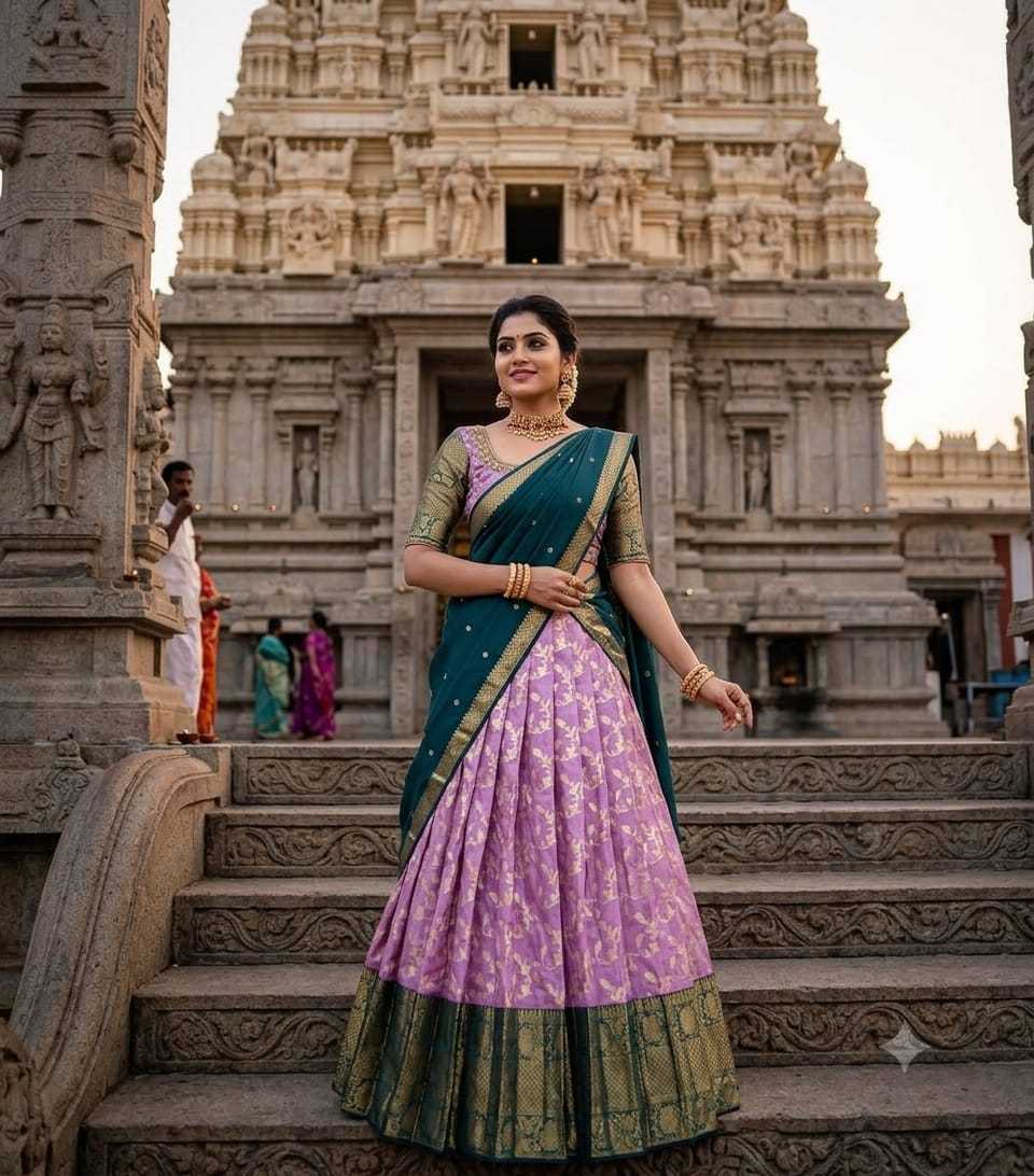 Arshvika Kanjivaram Silk Traditional Lehenga