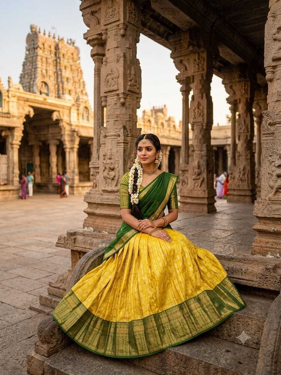 Arshvika Kanjivaram Silk Traditional Lehenga
