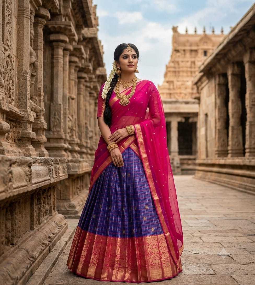 Arshvika Kanjivaram Silk Traditional Lehenga