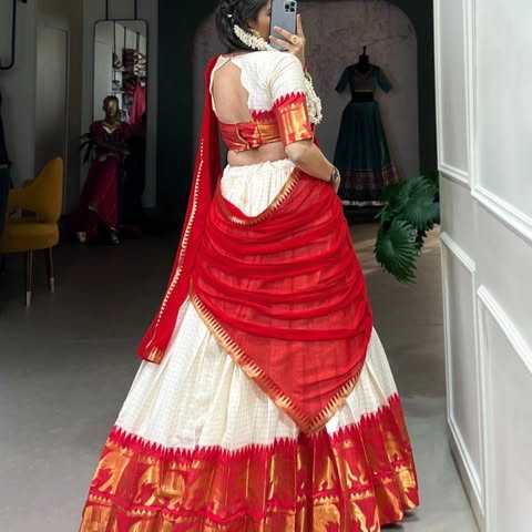 Chex Poly Cotton Designer Lehenga Choli