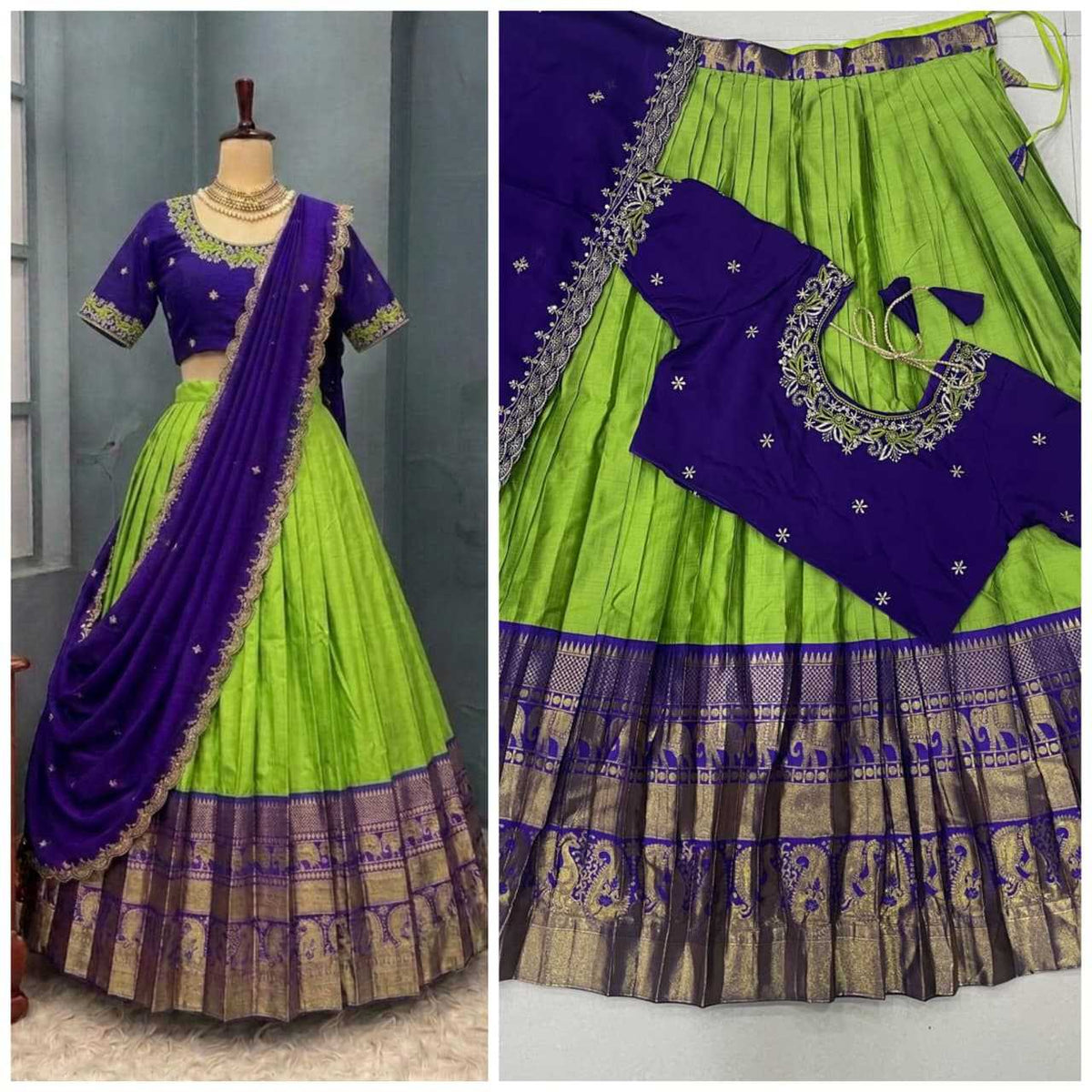 Drishika Kanjivaram Silk Traditional Lehenga