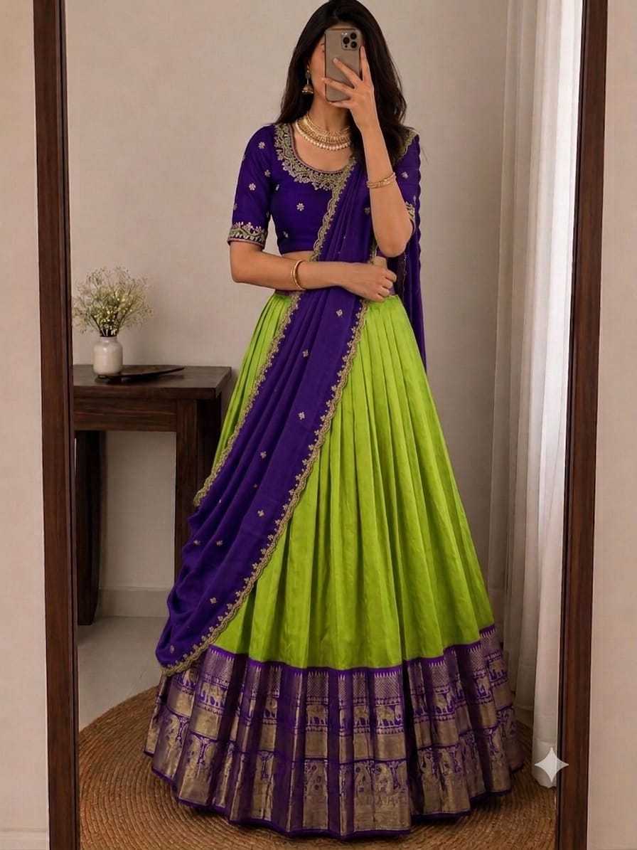 Drishika Kanjivaram Silk Traditional Lehenga