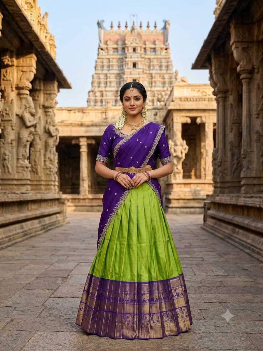 Drishika Kanjivaram Silk Traditional Lehenga