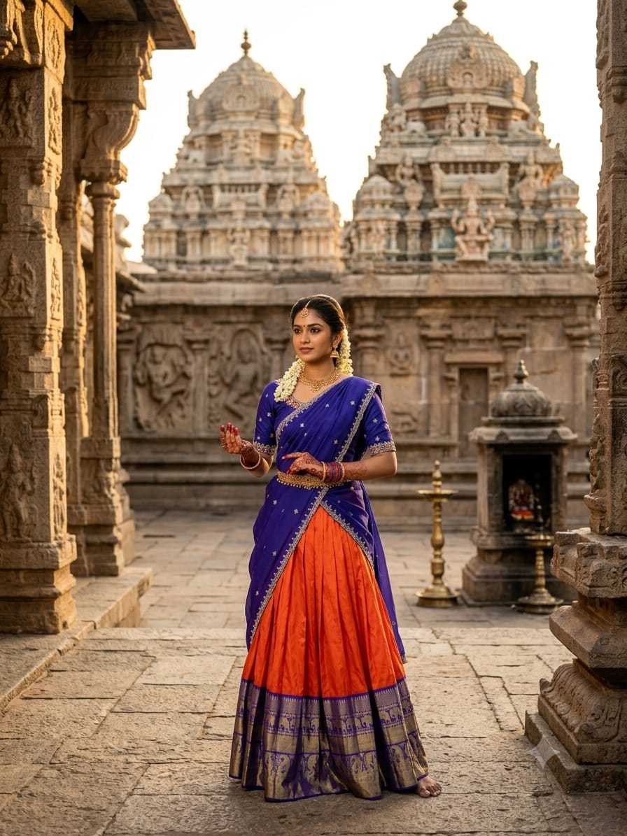 Drishika Kanjivaram Silk Traditional Lehenga
