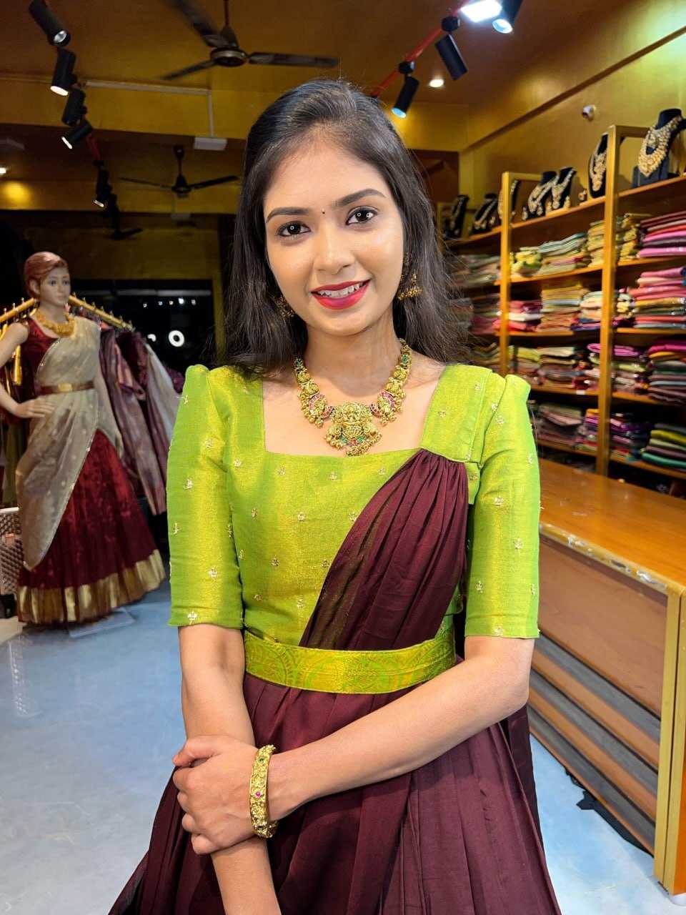 Soft Tissue Designer Lehenga Choli
