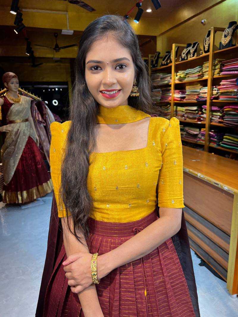 Soft Tissue Designer Lehenga Choli