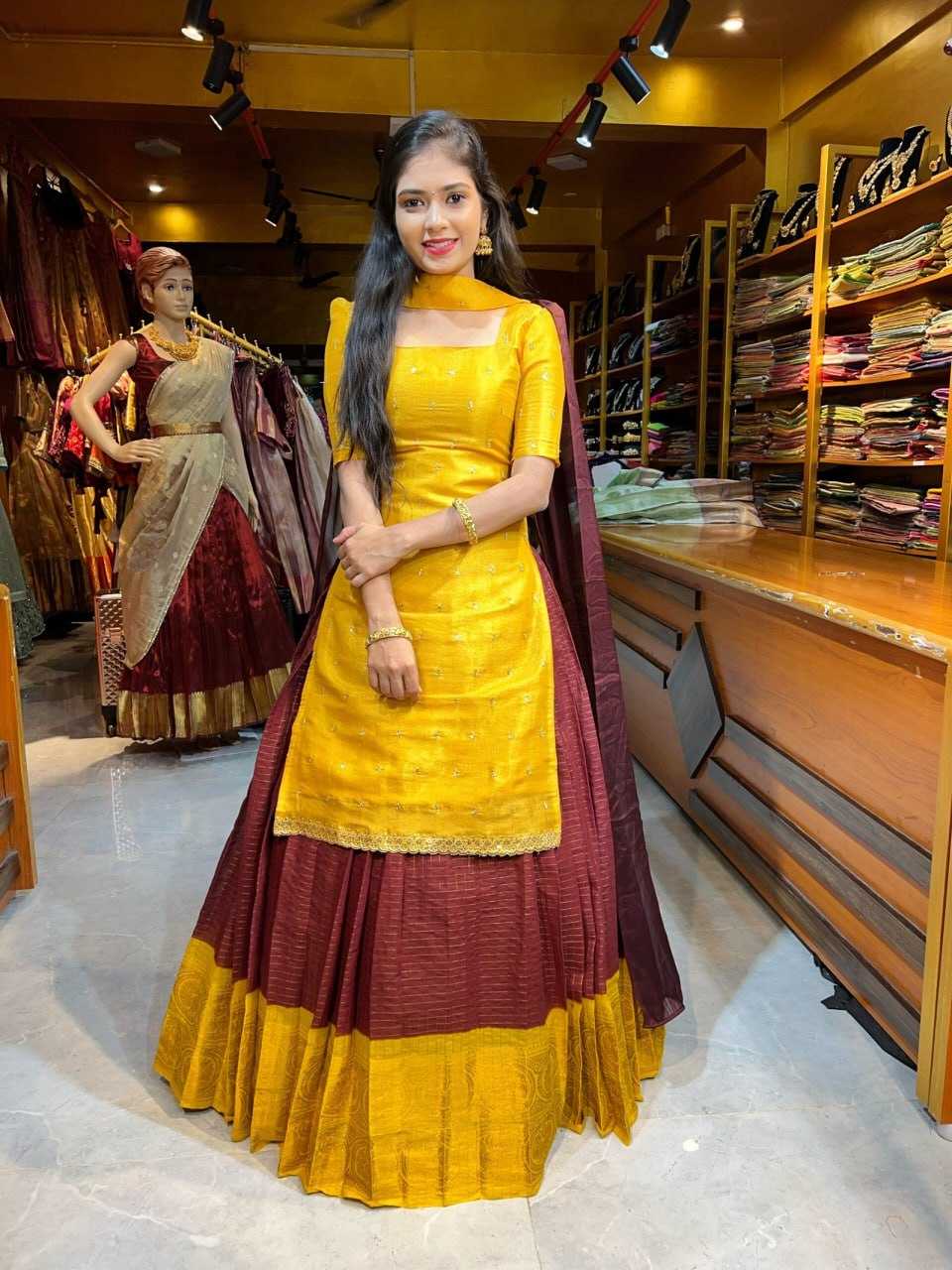 Soft Tissue Designer Lehenga Choli