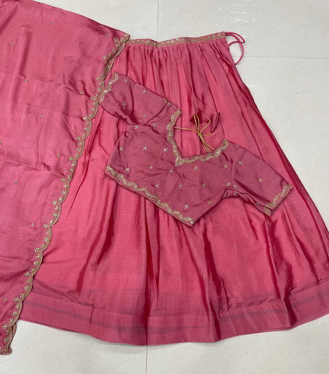 Chinon Silk Designer Lehenga