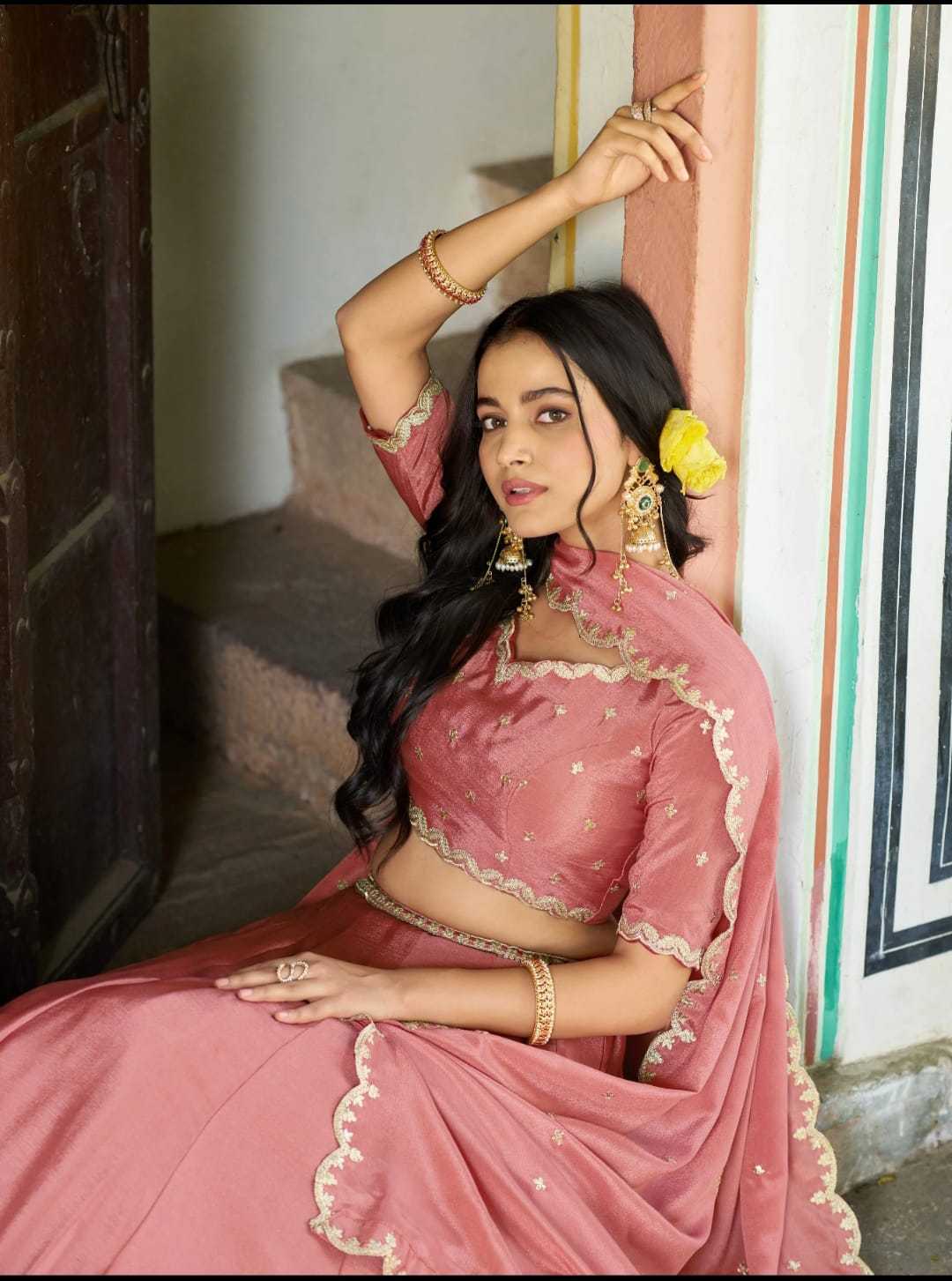 Chinon Silk Designer Lehenga