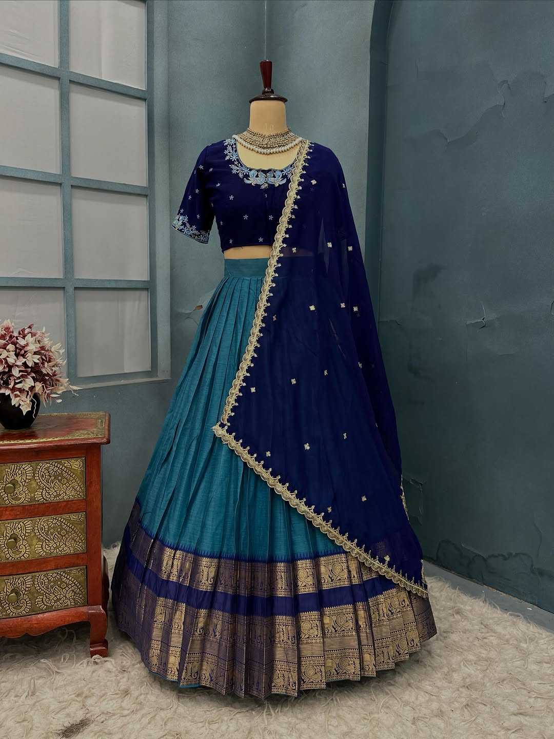 Kanjivaram Silk Traditional Lehenga