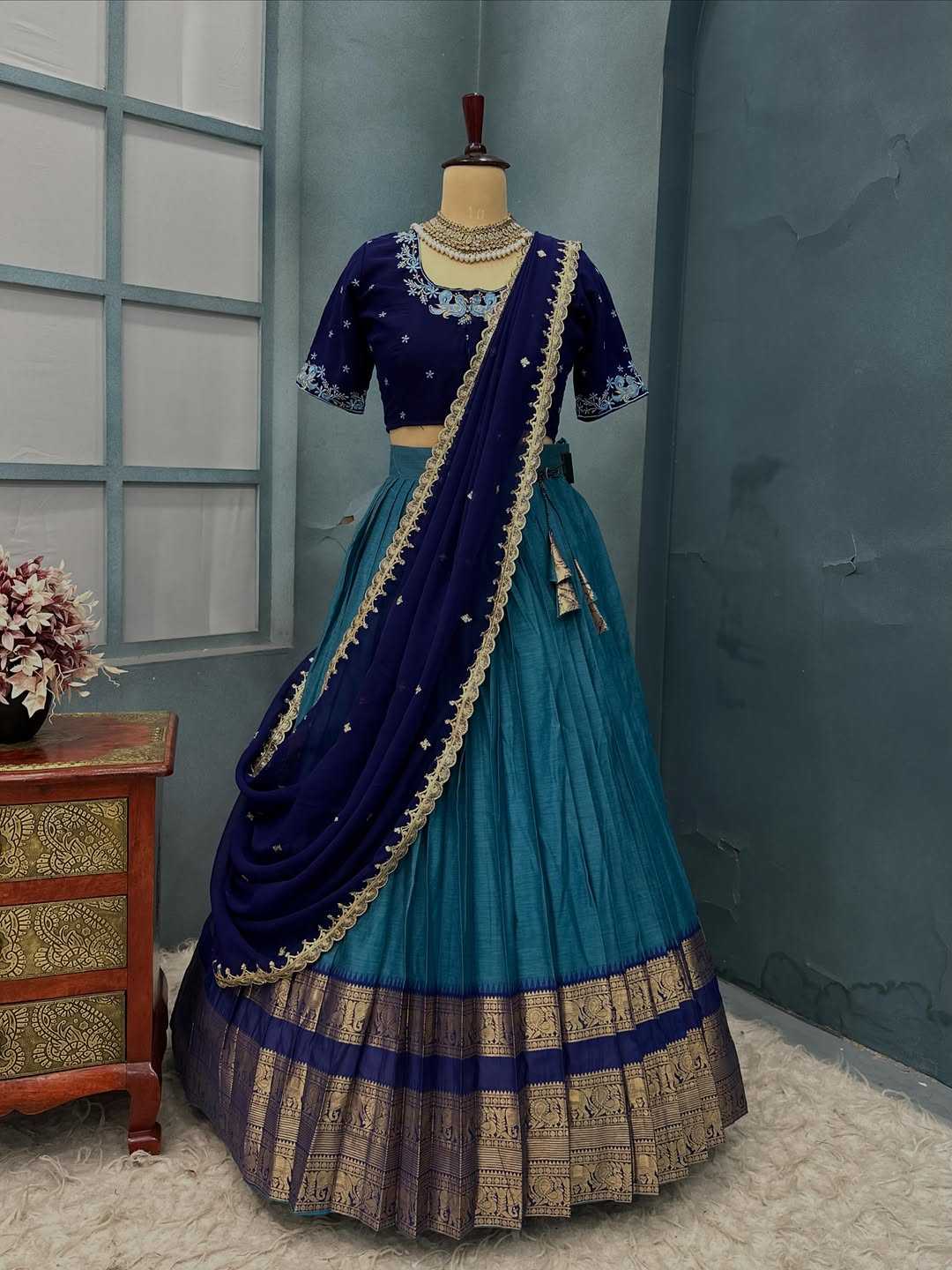 Kanjivaram Silk Traditional Lehenga