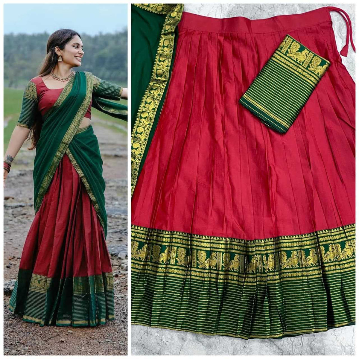 Kanci Cottan Cotton Designer Lehenga