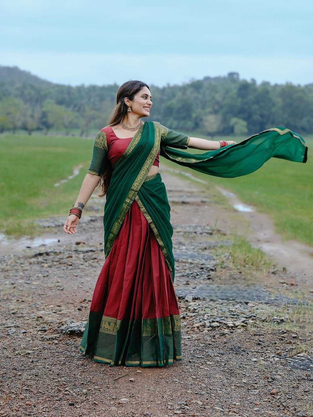 Kanci Cottan Cotton Designer Lehenga