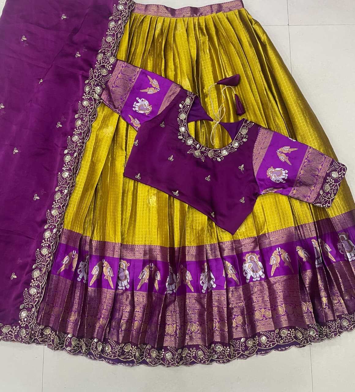 Kriti Kanjivaram Silk Designer Lehenga
