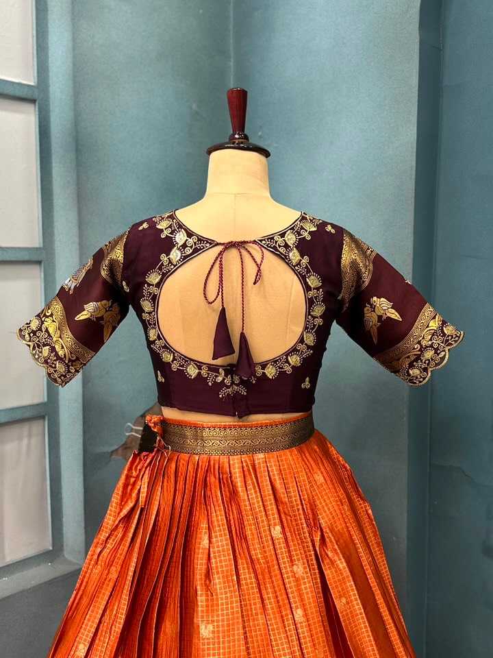 Kriti Kanjivaram Silk Designer Lehenga