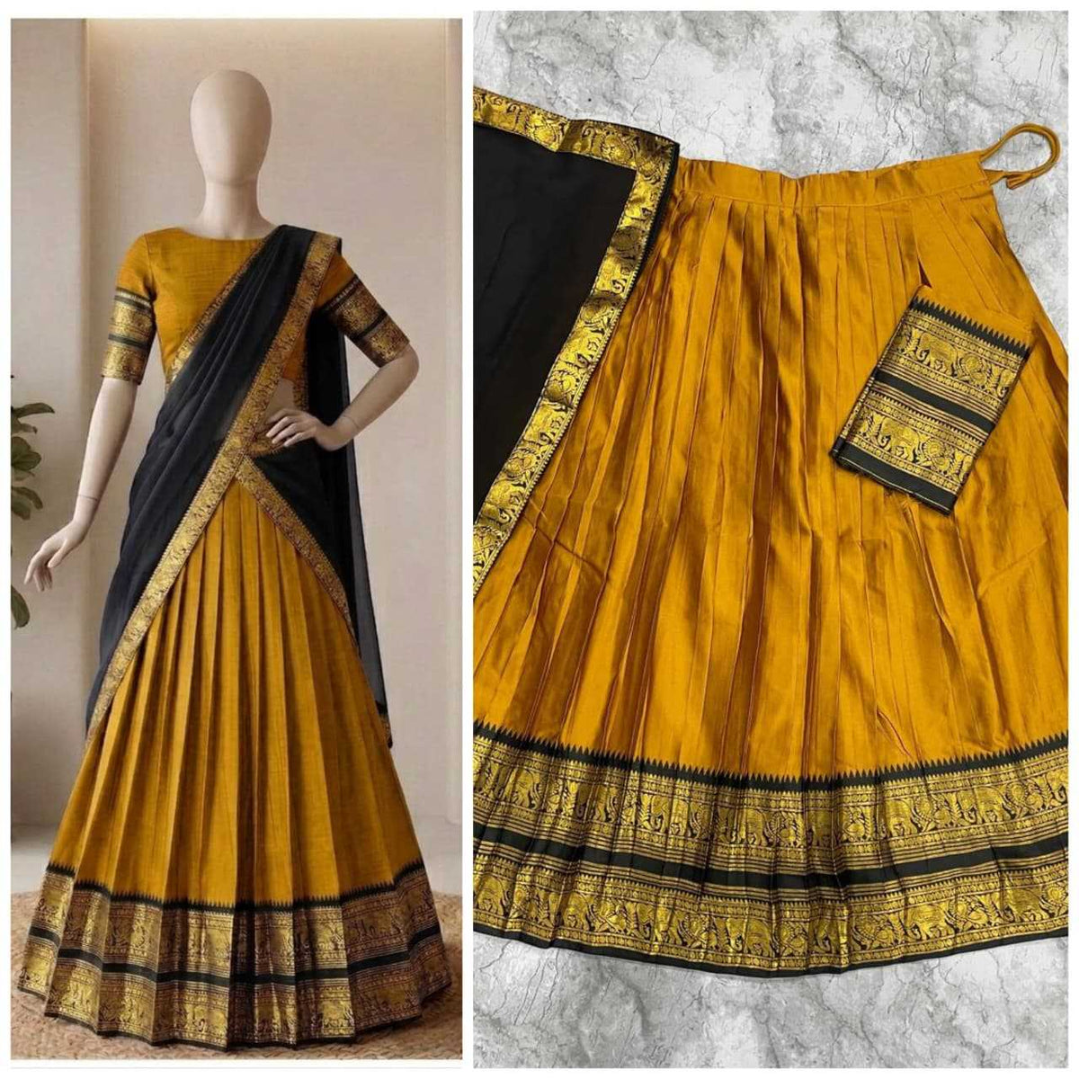 Cotton Designer Lehenga in Hot Pink