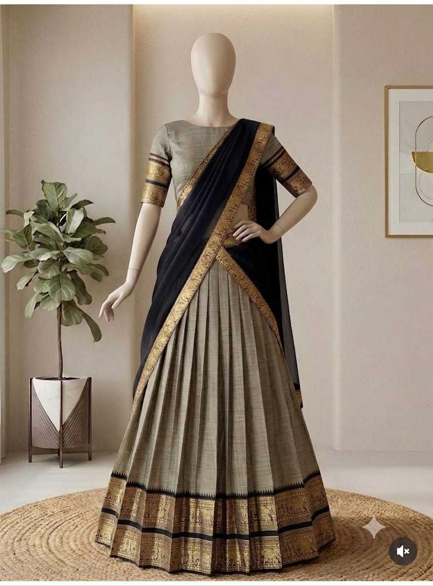 Cotton Designer Lehenga in Hot Pink