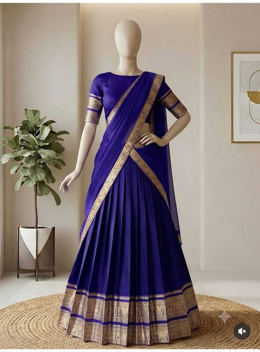 Cotton Designer Lehenga in Hot Pink