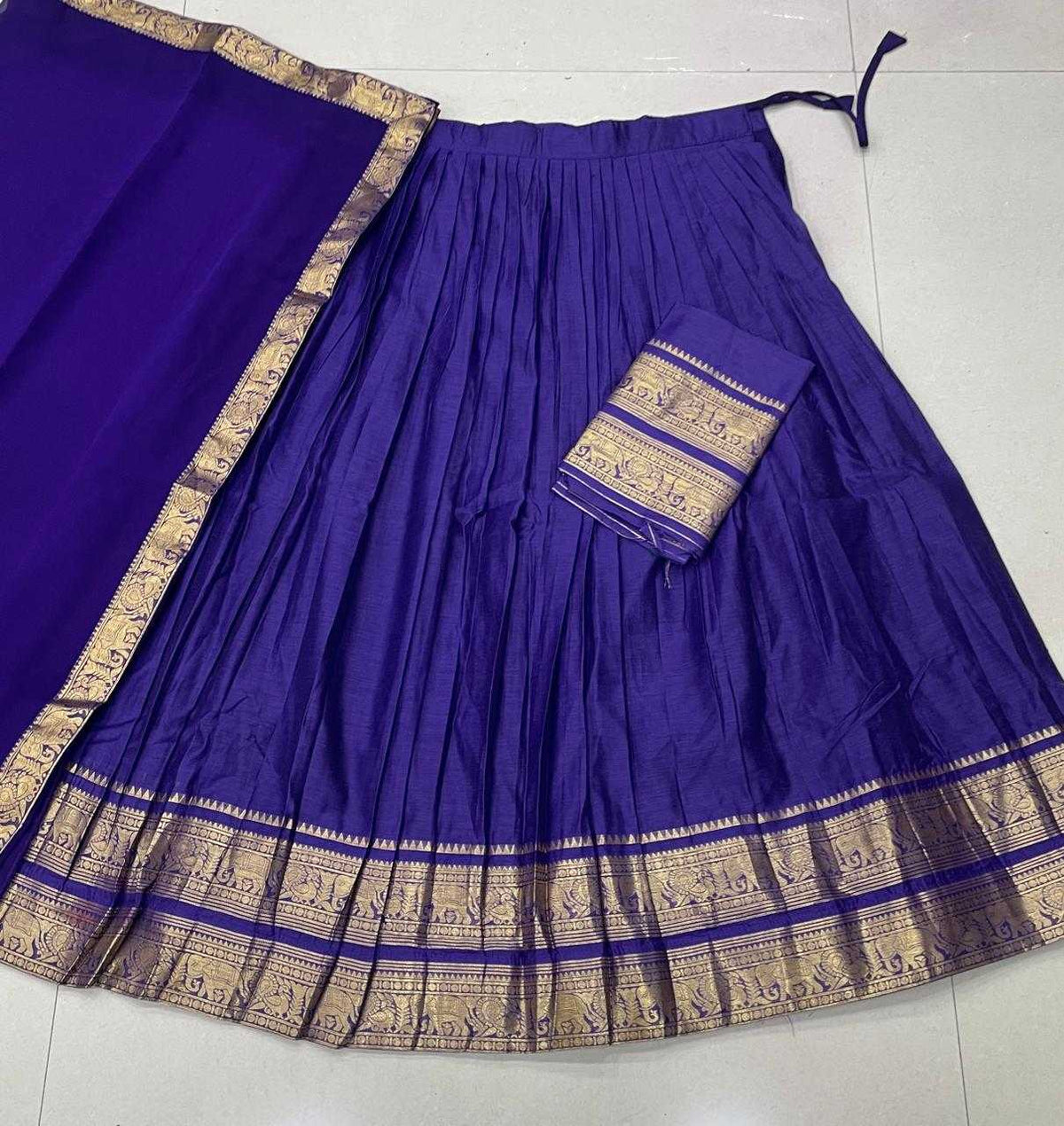 Cotton Designer Lehenga in Hot Pink