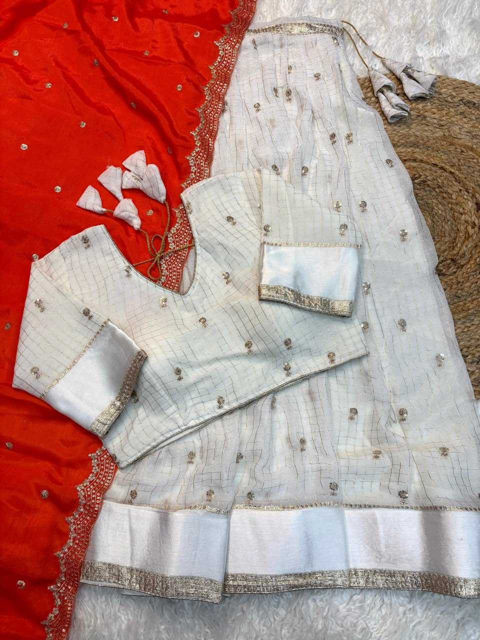 Viscouse Crushed Georgette Lehenga