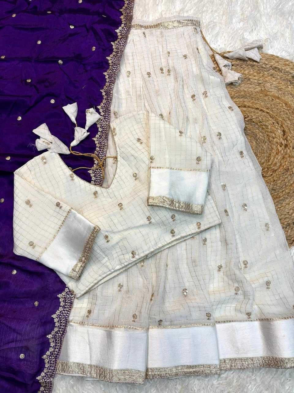 Viscouse Crushed Georgette Lehenga