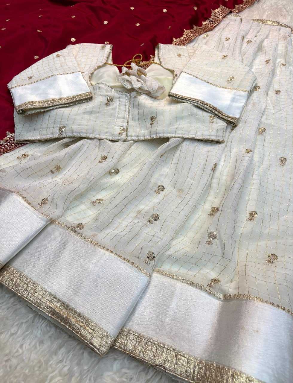 Viscouse Crushed Georgette Lehenga