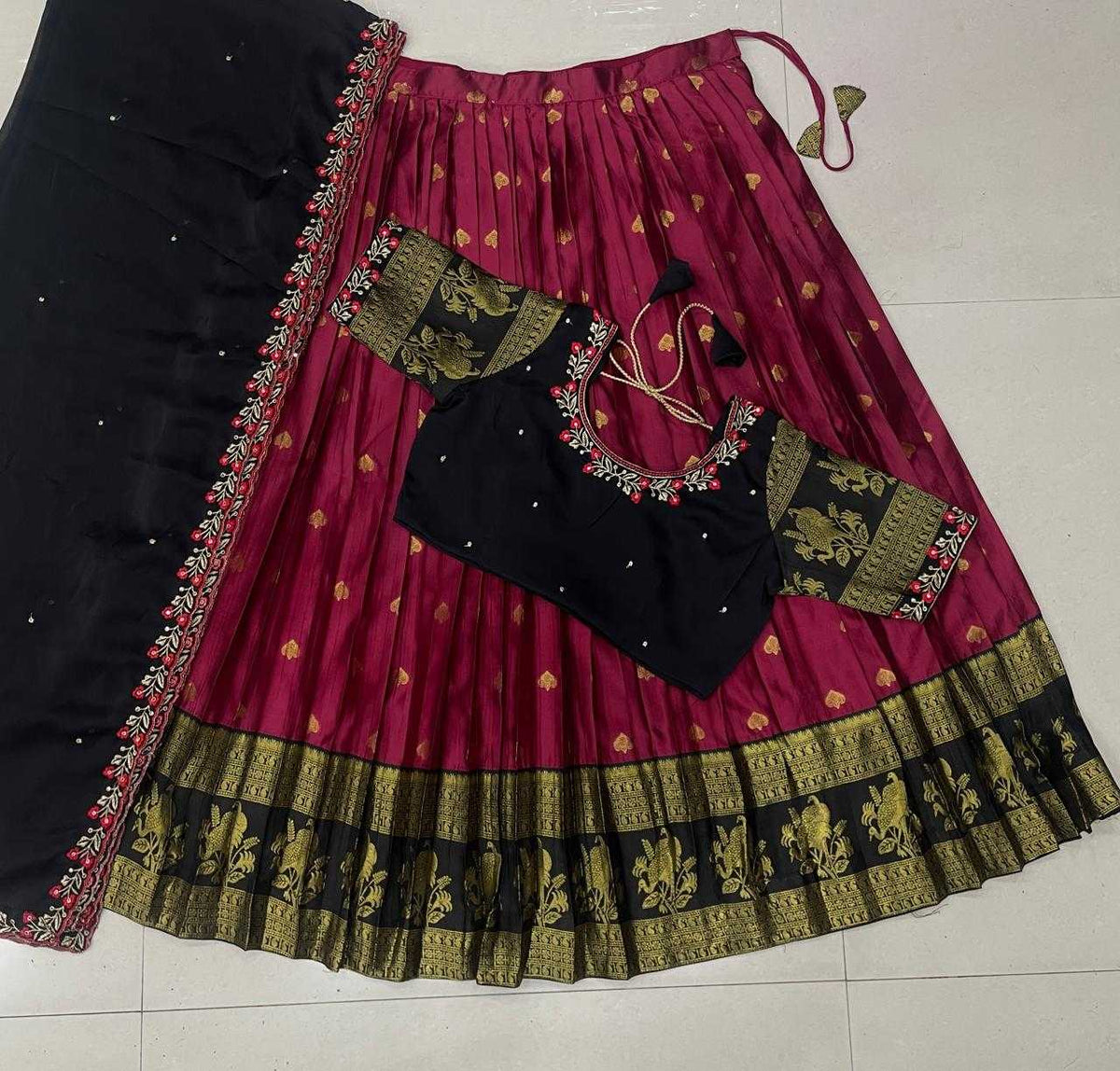Nandita Kanjivaram Silk Traditional Lehenga