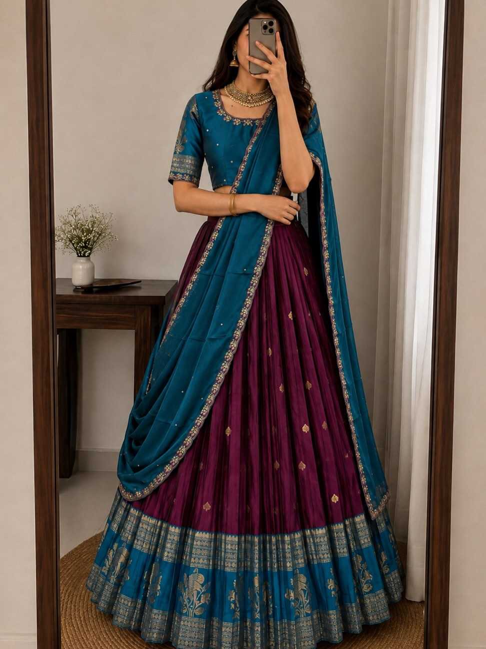 Nandita Kanjivaram Silk Traditional Lehenga
