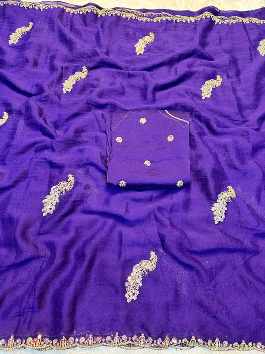 Rangoli Silk Party Wear Saree