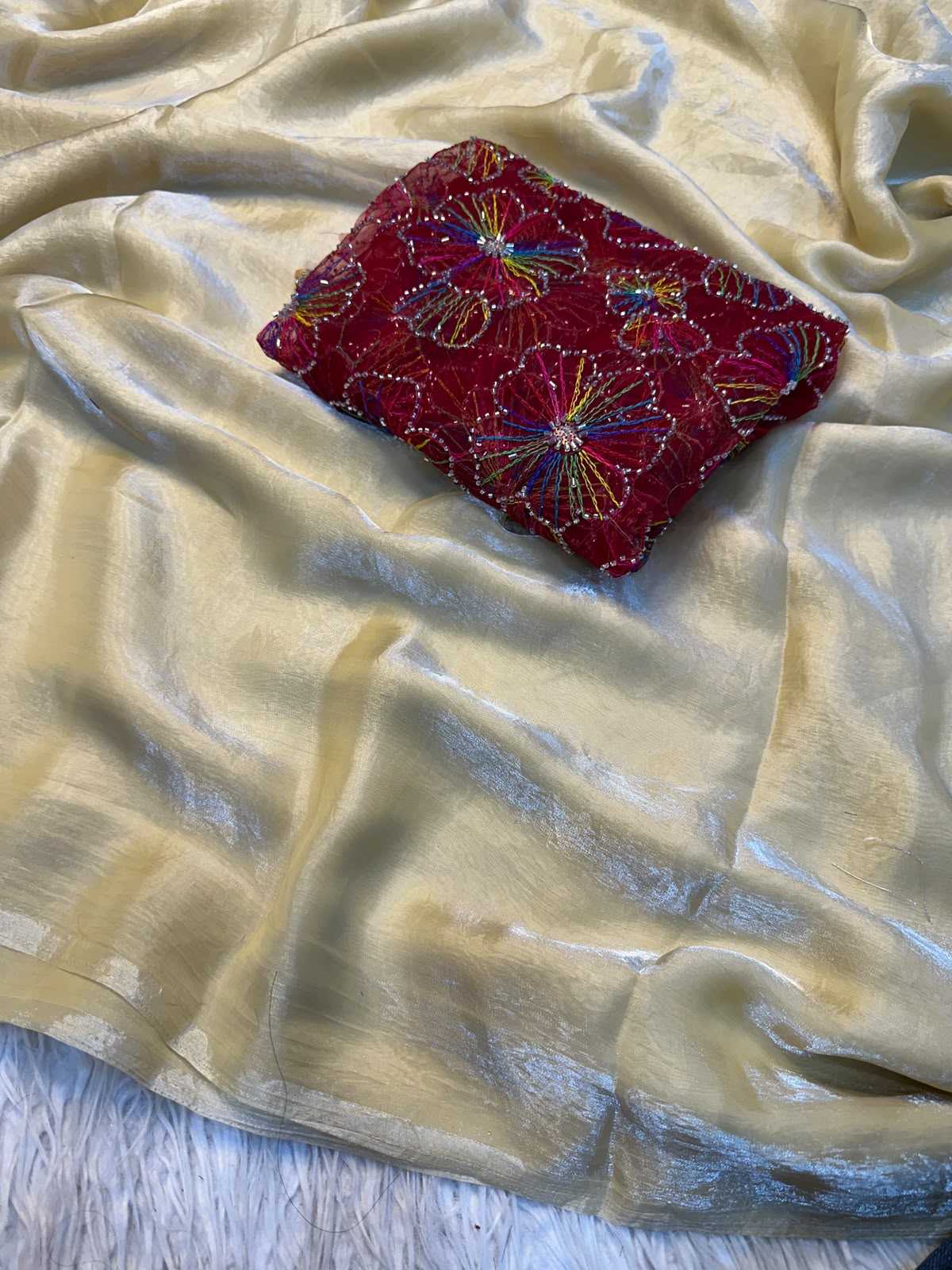 Aarohi Space Silk Soft Saree