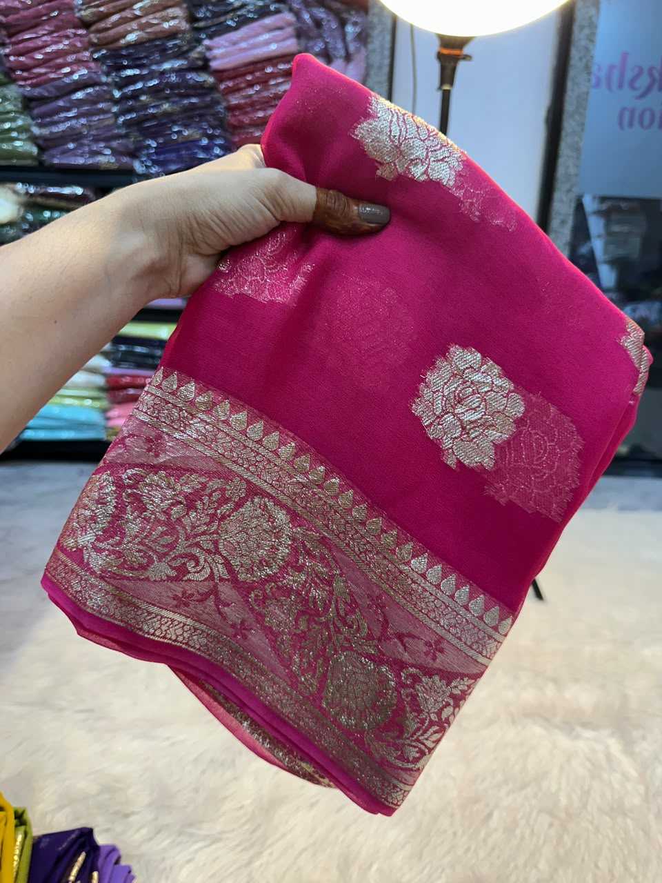 Viscose Georgette Saree