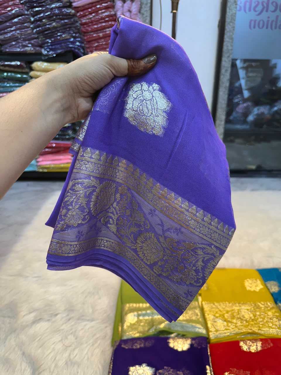 Viscose Georgette Saree