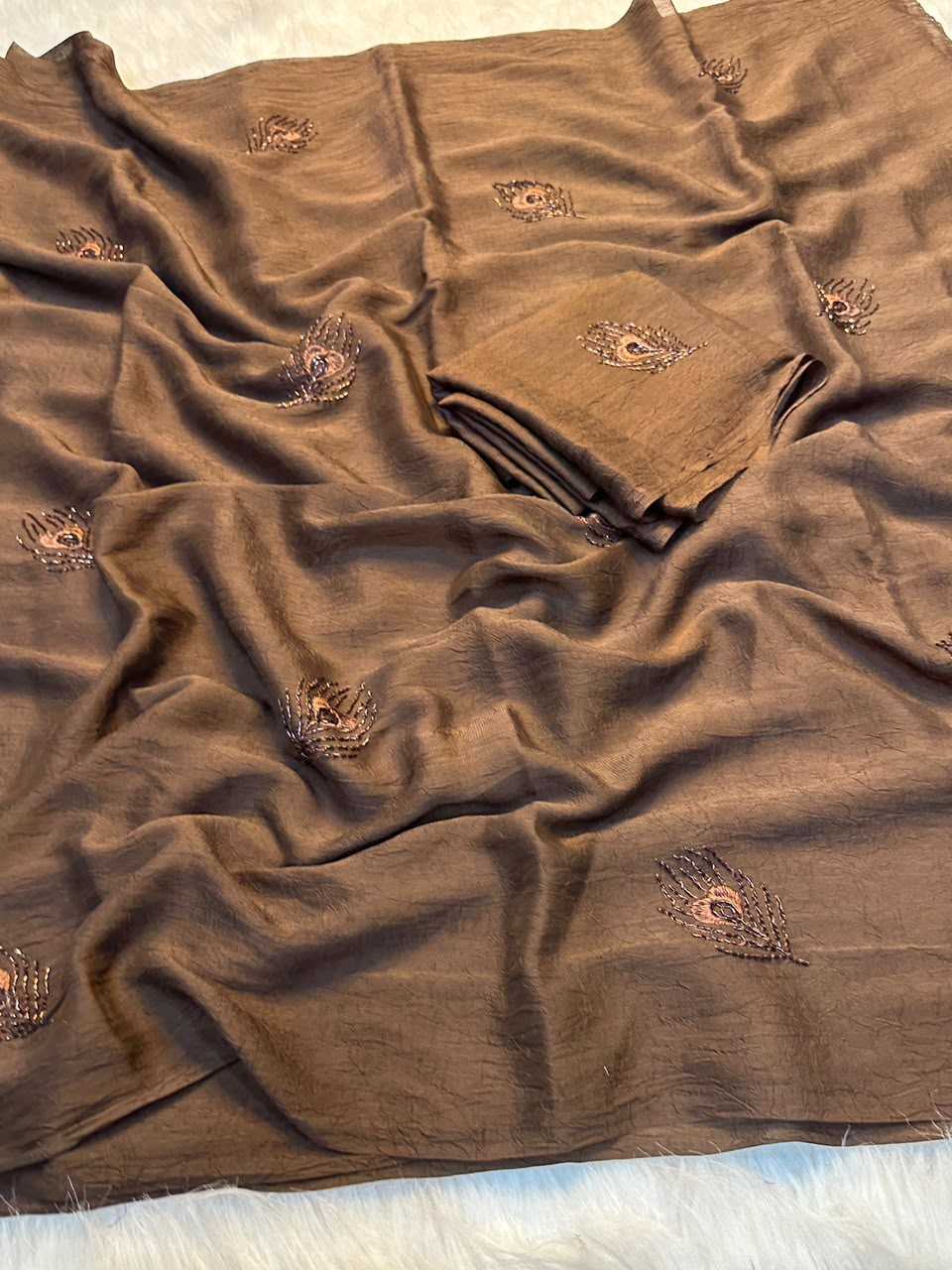 Akshara Soft Cursh Designer Saree
