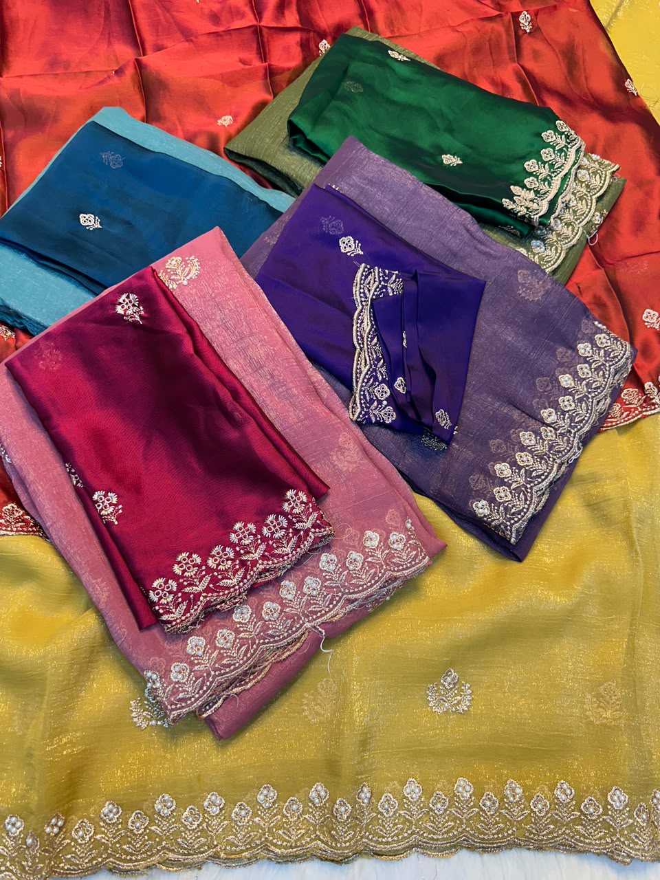 Crush Silk Designer Saree