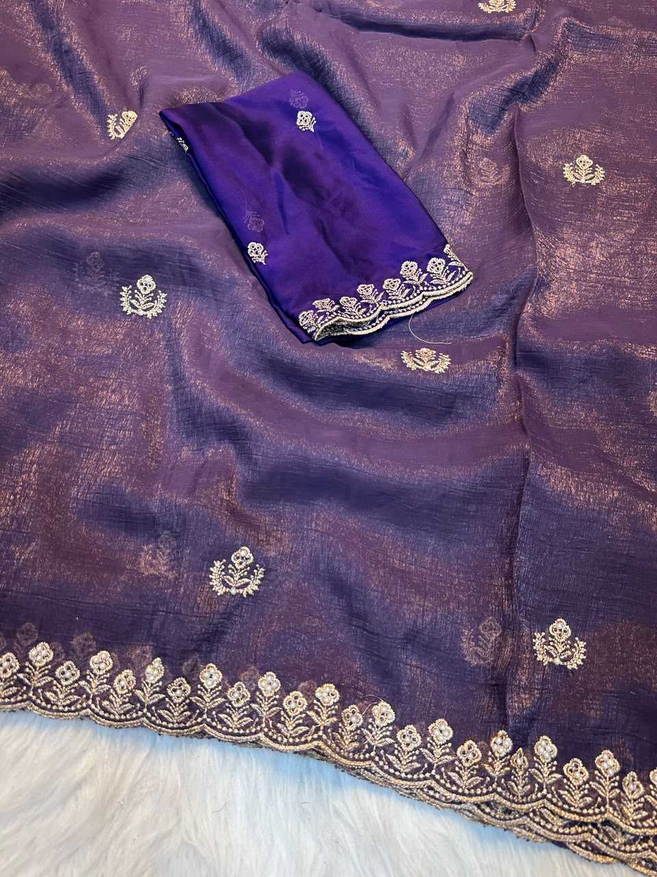 Crush Silk Designer Saree