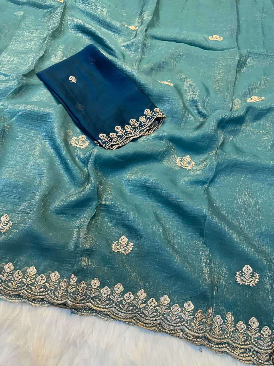 Crush Silk Designer Saree