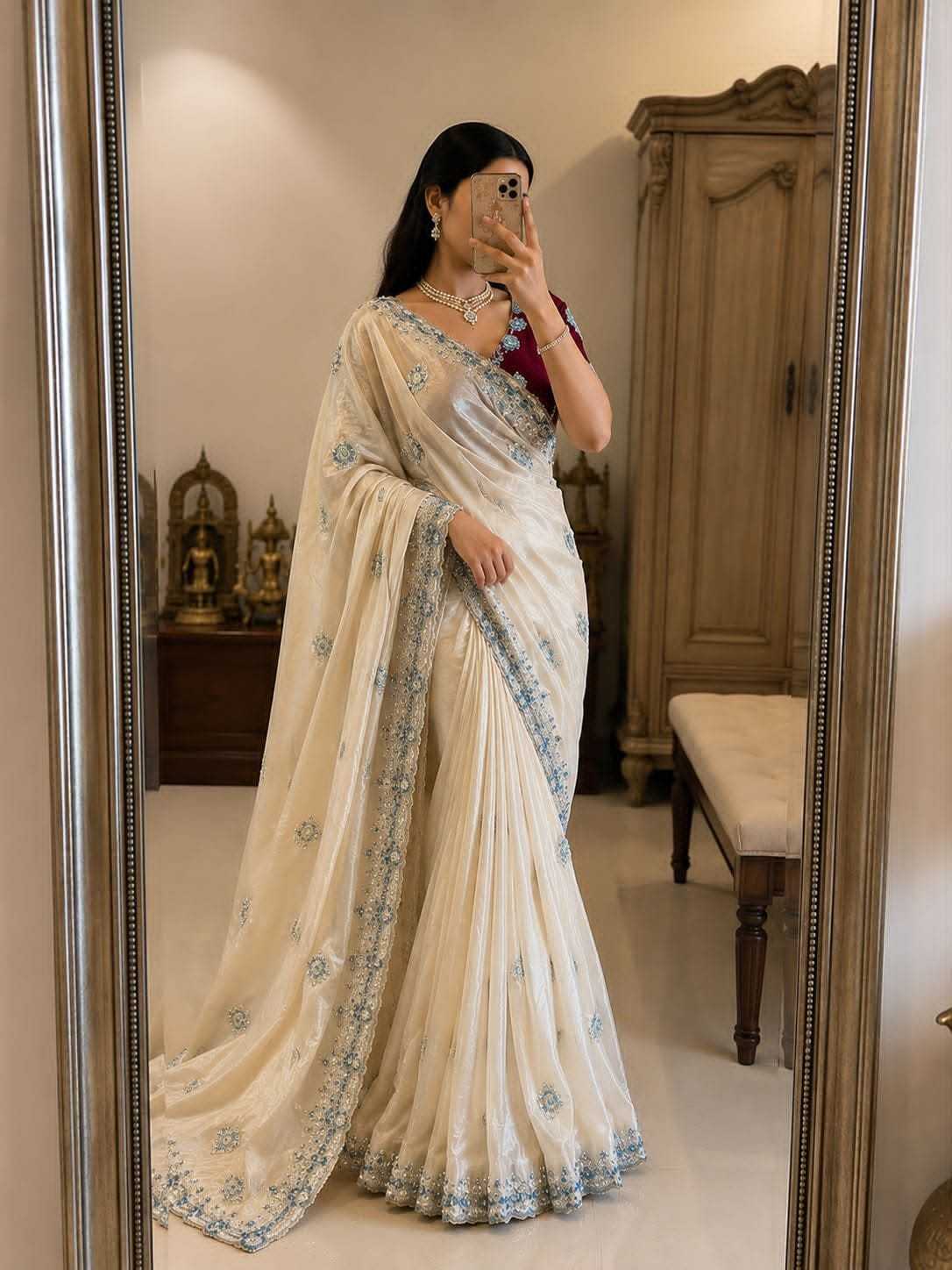 Bhavya Space Silk Soft Saree
